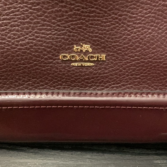 Coach Burgundy “Sierra” Satchel - Picture 6 of 8
